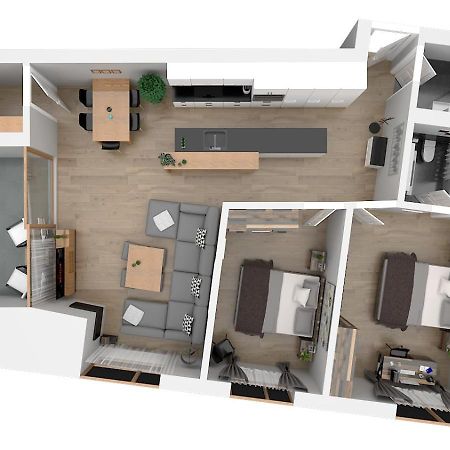Montanas - Luxuswohnung Mit Kamin - Nahe Caumasee & Talstation Flims Exterior photo